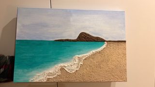 Cuadro Textura Playa y Mar