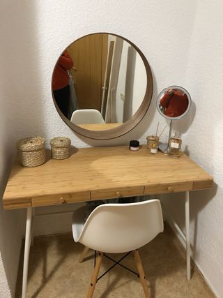 Tocador con espejo y silla de regalo