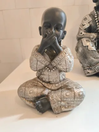 4 monjes zen (3 sabios + meditación) – Ceramica