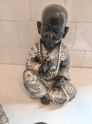 4 monjes zen (3 sabios + meditación) – Ceramica