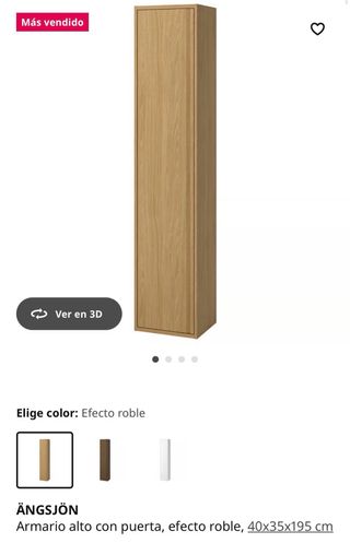 Conjunto baño roble Ikea