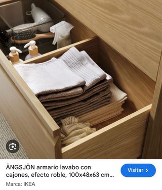 Conjunto baño roble Ikea