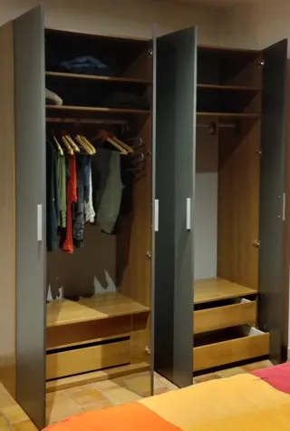 Armario modular madera y metal