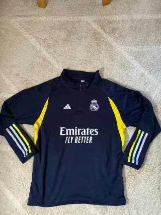 Real Madrid Adidas Sudadera Media Cremallera Y2K