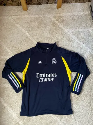 Real Madrid Adidas Sudadera Media Cremallera Y2K