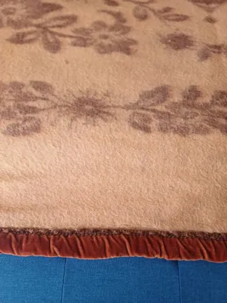 Coperta lana matrimoniale bordo ciniglia