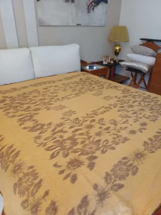 Coperta lana matrimoniale bordo ciniglia