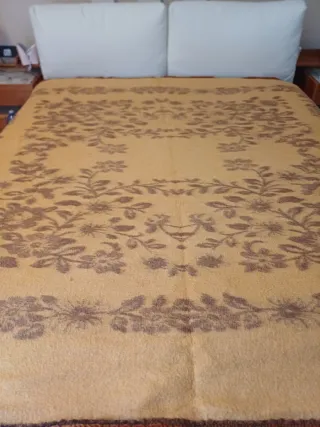 Coperta lana matrimoniale bordo ciniglia