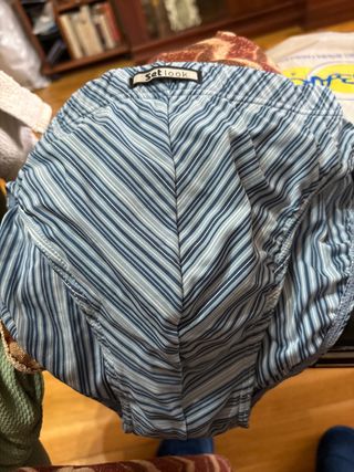 Set Look Talla G Slip Rayas Azules