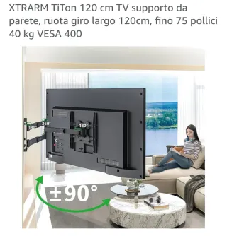 Supporto TV XTRARM 120cm VESA 400