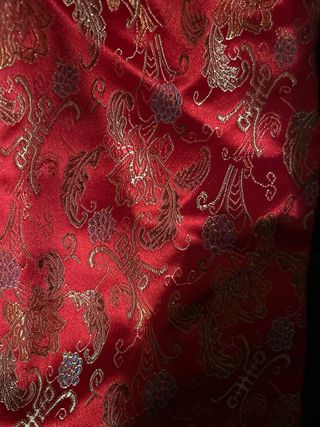 Bolso de tela con estampado oriental