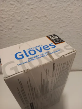 Guantes Nitrilo Negro GRIFEMA Talla XL. Grado A