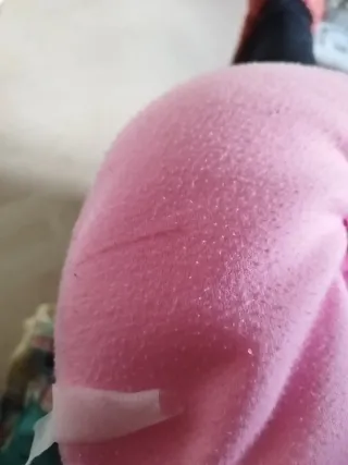 Cuscino da viaggio unicorno rosa in pile