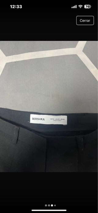 Pantalón Campana Traje Negro Bershka