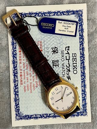 Reloj Seiko Quartz Vintage Gold NOS *Año 1995*