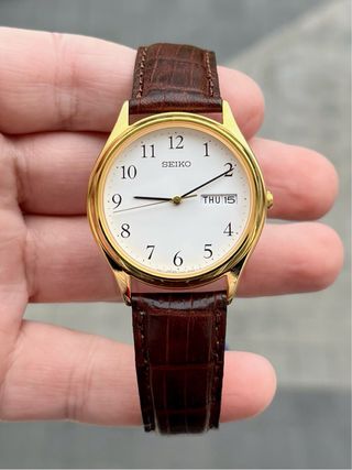 Reloj Seiko Quartz Vintage Gold NOS *Año 1995*