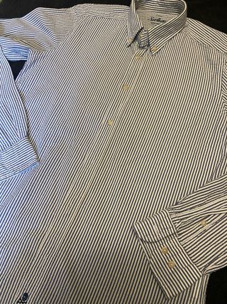 Camisa Scalpers rayas azul y blanco