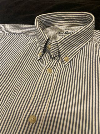 Camisa Scalpers rayas azul y blanco