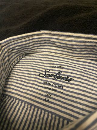 Camisa Scalpers rayas azul y blanco