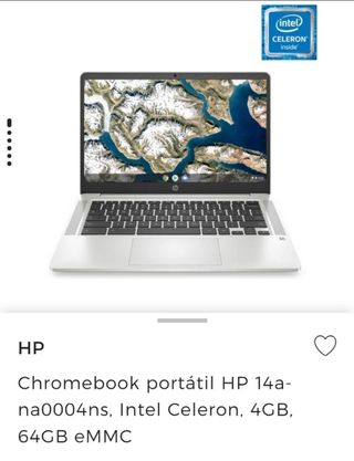 Chromebook HP 14a Argento