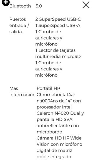 Chromebook HP 14a Argento