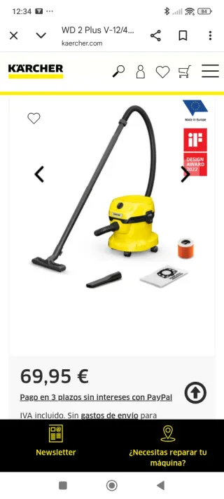 Aspiradora Karcher Húmedo/Seco