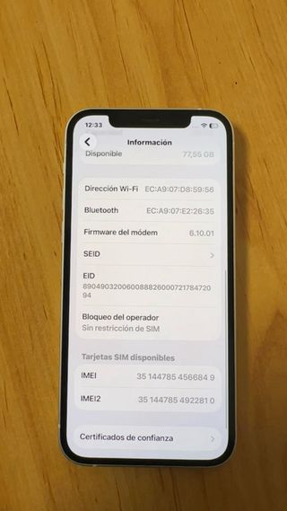 iPhone 12 128GB Blanco NUEVO