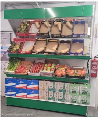 Estanteria metálica para frutas