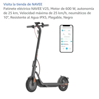 Patinete Eléctrico NAVEE V25 Negro