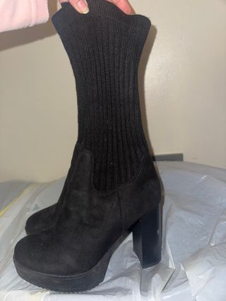 Botas de tacón negras