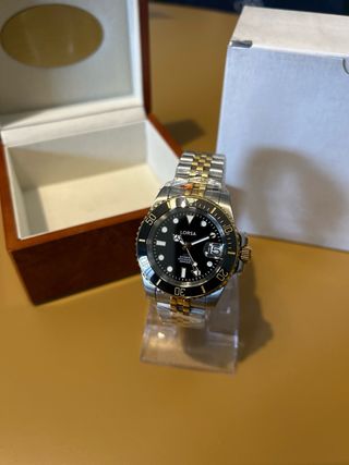 Orologio Uomo Automatico Lorsa Nero Oro