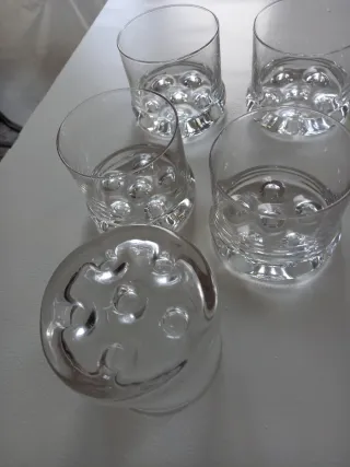 Vasos de whisky de cristal. Regalo 4 copas anchas