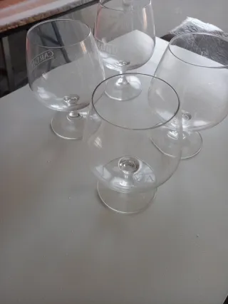 Vasos de whisky de cristal. Regalo 4 copas anchas