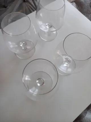 Vasos de whisky de cristal. Regalo 4 copas anchas