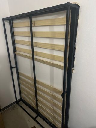 Estructura Cama Japonesa Metal y Madera