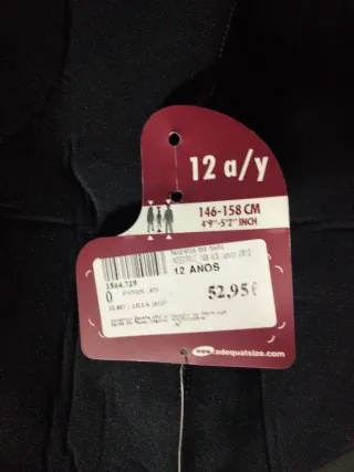 Neopreno largo. Para 12 años. 146 a 158cm