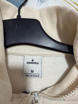 Jersey Springfield cremallera beige/gris