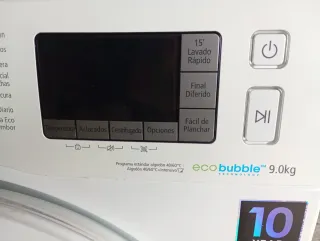 Lavadora Samsung 9kg 1400rpm.