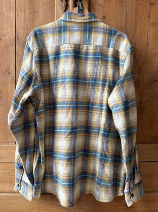 Camisa Dickies cuadros beige y azul