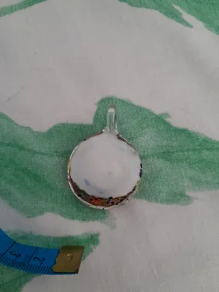 Colgante Murano Flor Naranja