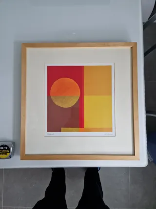 2 Cuadros Amanecer y Midnightmoon de Ikea