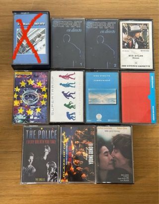 Lote 10 Casetes Rock/Pop (Beatles, Dylan..)