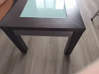 Mesa de centro madera y cristal