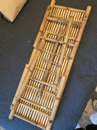 Banco de bambú natural