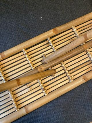 Banco de bambú natural