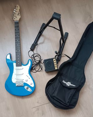 Guitarra Eléctrica Junior Azul Gear4music