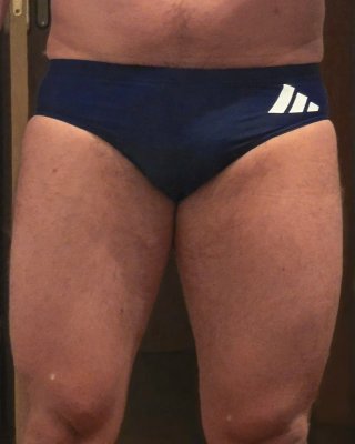 Bañador slip Adidas azul talla S
