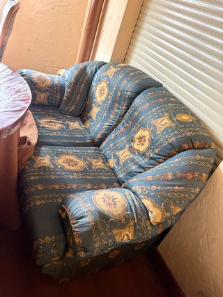 Sofá de 2 plazas tela estampado