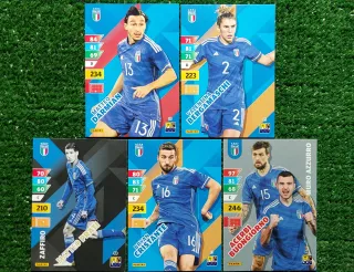 5 carte Adrenalyn XL Panini Italia Esselunga