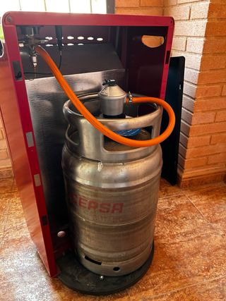 Estufa de gas BARTOLINI roja